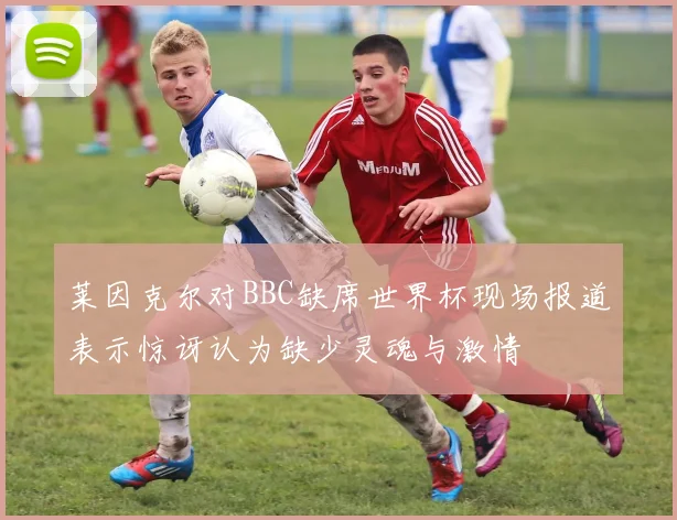 莱因克尔对BBC缺席世界杯现场报道表示惊讶认为缺少灵魂与激情