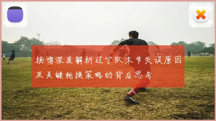 杨鸣深度解析辽宁队末节失误原因及关键轮换策略的背后思考